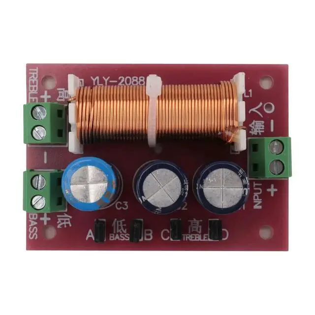 Alt view image 3 of 3 - 400W Speaker Crossover 2 Way High-Low 4-16 Ohm Frequency Divider for Speaker