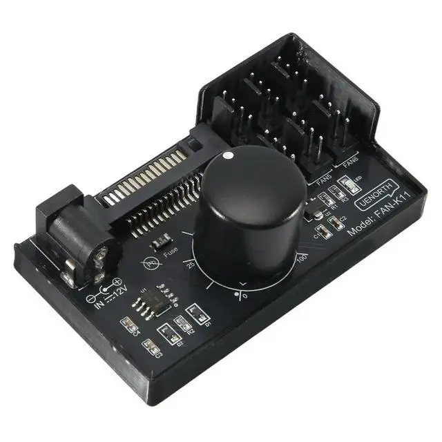 Alt view image 3 of 3 - PWM Fan Speed Controller High Power Sata DC Power 4Pin Fan Governor NAS Server Fan Speed Control PWM Speed Regulation
