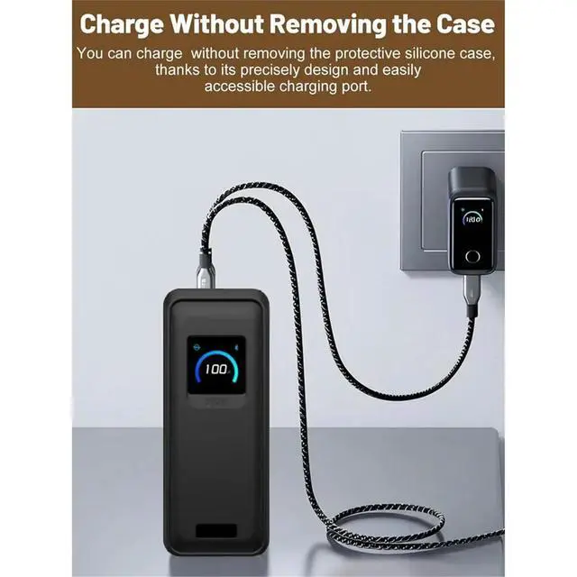 Alt view image 3 of 3 - Silicone Case for Anker Prime 26,250mAh 300W Power Bank, Shockproof with LCD Display Visibility