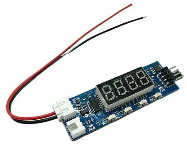 Alt view image 3 of 3 - DC 12V 3A 4-Wire PWM Fan Speed Controller Temperature Controll Governor Module Temperature/RPM Display for FPV RCDrone