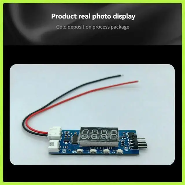 Main image of DC 12V 3A 4-Wire PWM Fan Speed Controller Temperature Controll Governor Module Temperature/RPM Display for FPV RCDrone