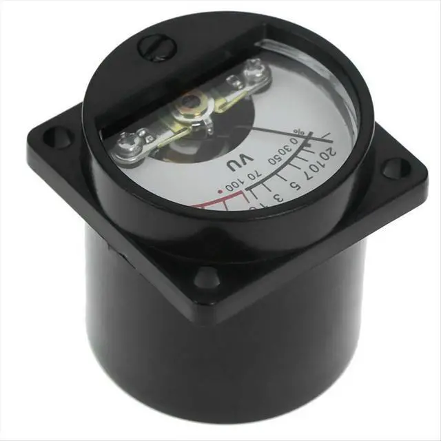 Alt view image 2 of 3 - High-Precision 6V-12V Panel VU Meter Bulb Warm Back Light Recording Audio Level Amp Meter 1PC