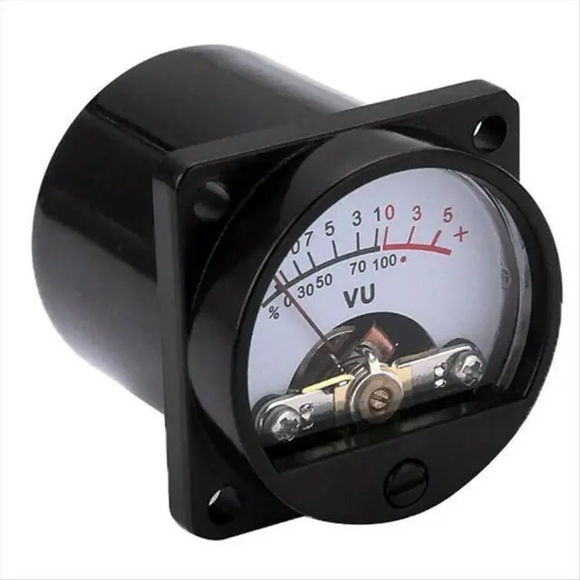 Alt view image 3 of 3 - High-Precision 6V-12V Panel VU Meter Bulb Warm Back Light Recording Audio Level Amp Meter 1PC