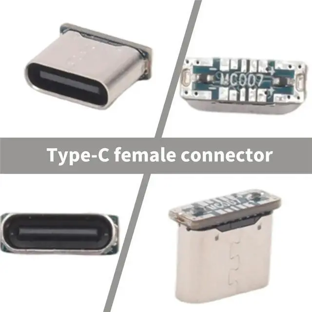 Main image of 5PCS C Female Adapter Type C Female Jack 5PIN SMD SMT Type-C Socket Charging Port for PCB Welding DIY Repair Adapter