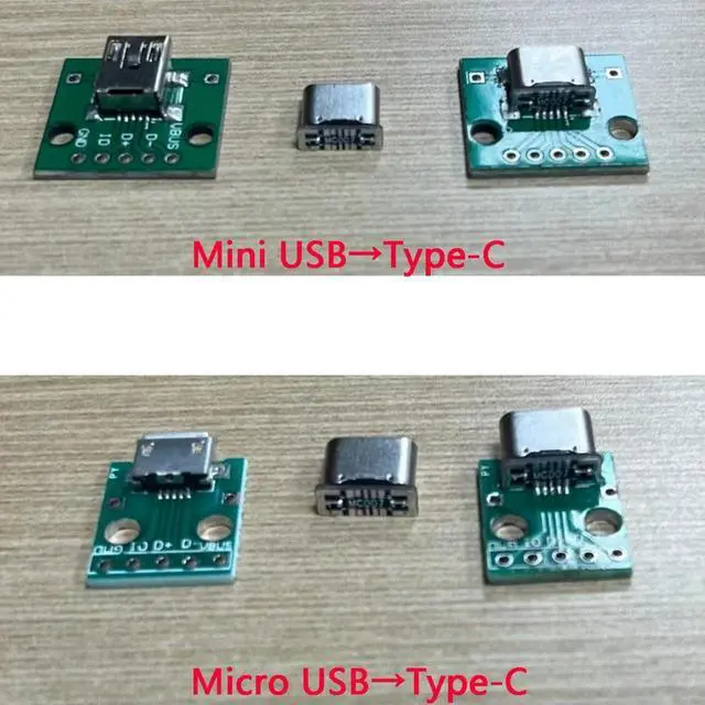 Alt view image 2 of 3 - 5PCS C Female Adapter Type C Female Jack 5PIN SMD SMT Type-C Socket Charging Port for PCB Welding DIY Repair Adapter