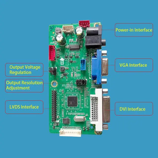 Alt view image 3 of 3 - RTD2281CLV1.0 Burn-in-Free drive LCD driver board DVI+VGA program-free PC board industrial control board