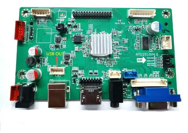 Main image of Drive-free RTD2513V4.0 wide temperature board with touch jump resolution industrial display advertising board USB HDMI VGA