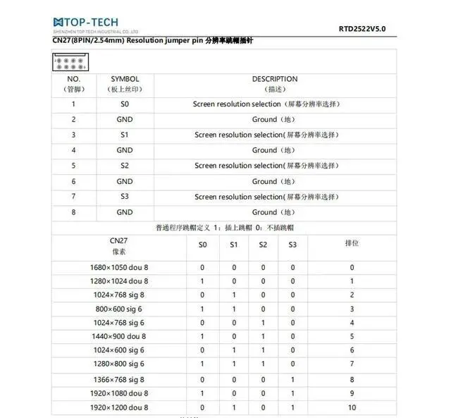 Alt view image 3 of 3 - Drive-free RTD2513V4.0 wide temperature board with touch jump resolution industrial display advertising board USB HDMI VGA