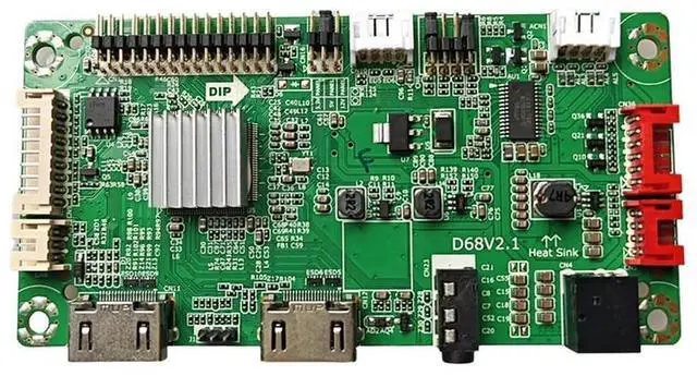 Alt view image 2 of 3 - D68V2.1 Military Wide Temperature Driving Board Dual HDMI Input to LVDS Output Drive-Free