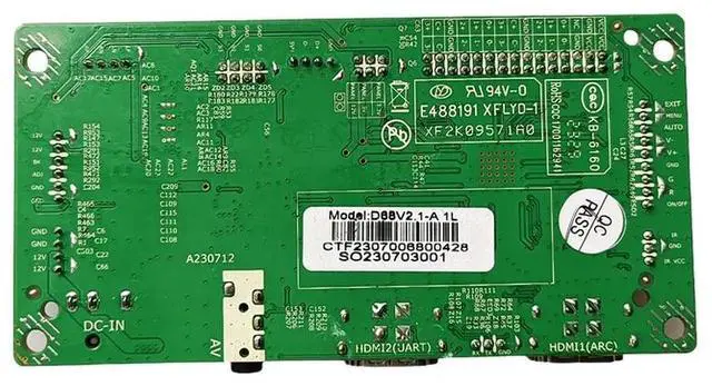 Alt view image 3 of 3 - D68V2.1 Military Wide Temperature Driving Board Dual HDMI Input to LVDS Output Drive-Free