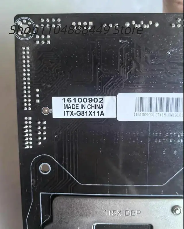 Alt view image 3 of 3 - ITX-G81X11A motherboard