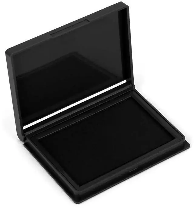 Alt view image 3 of 3 - Premium Black Ink Stamp Pad, 4 X 2.5 Inch - Ideal for Office and Crafting, Compatible with All Stamp Types
