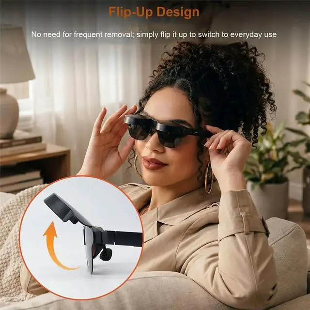 Main image of Flip Up Light Shield Cover for RayNeo Air 3s Air 4 Air 3s Pro Air 4 Pro Blocks Stray Light Enhances Immersion