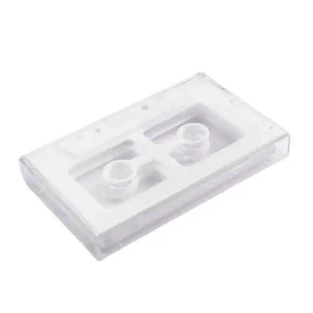 Alt view image 2 of 3 - Open Audio Cassette Shell Case for DIY Reel to Reel Cassette Tape Plastic Shell White