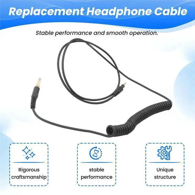 Main image of Replacement Headphone Cable Cord for Pioneer HDJ-CUE1/HDJ-CUE1BT/HDJ-X5/HDJ-X7/HDJ-S7 Gamings Headset Headphone