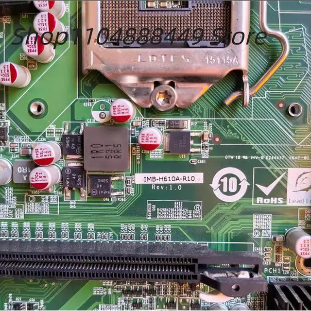 Alt view image 2 of 6 - IMB-H610A-R10 Rev:1.0 industrial control motherboard