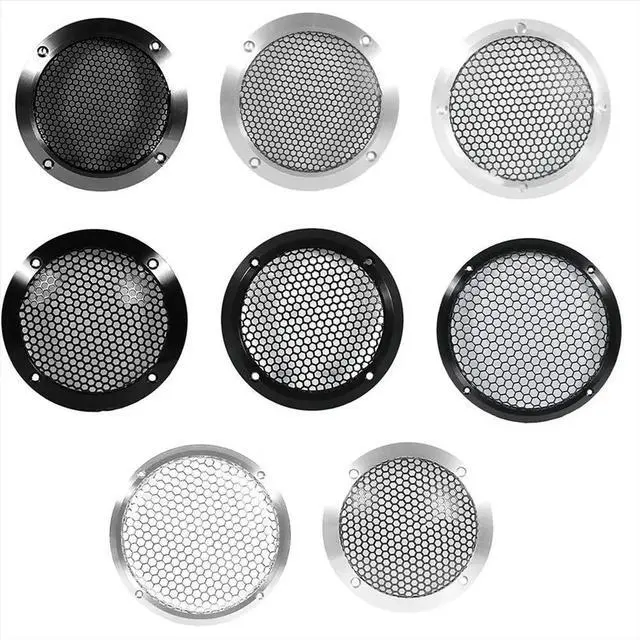 Main image of Aluminum Car Tweeter Speaker Grill Cover, 3 Inch, Full l Mesh Grille for Audio Enhancement Black