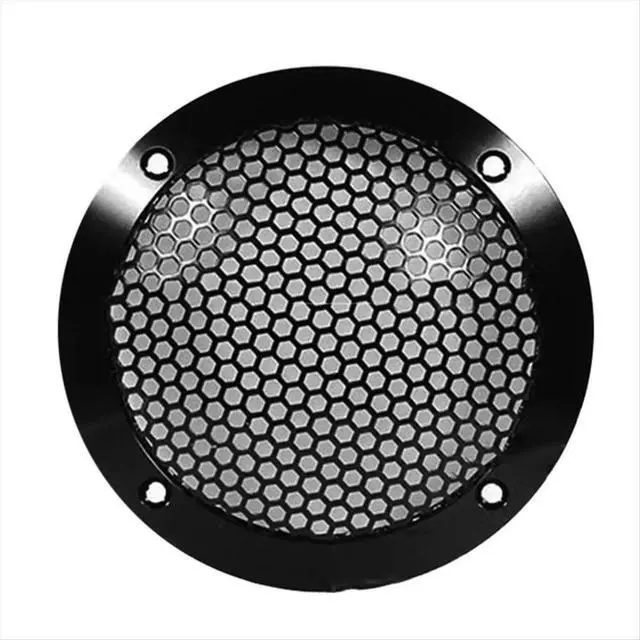 Alt view image 3 of 3 - Aluminum Car Tweeter Speaker Grill Cover, 3 Inch, Full l Mesh Grille for Audio Enhancement Black