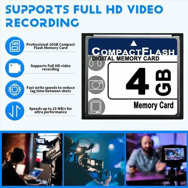 Main image of Professional 4GB Compact Flash Memory Card for Camera, Advertising Machine, Industrial Computer Card