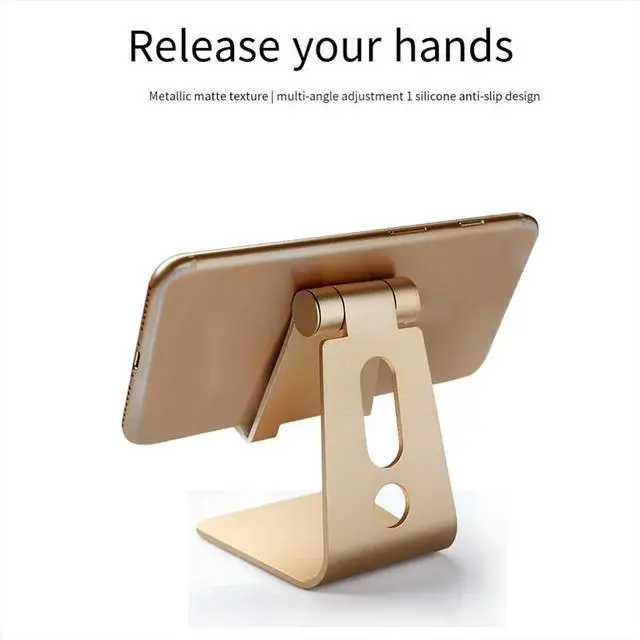Main image of For IPad Tablet Holder Bracket 3.5-11 Inch Single Fold Adjustable Holder Desktop Silver