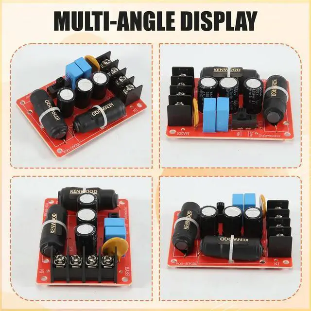 Main image of 200W 40Hz-400Hz Bass Speaker Subwoofer Frequency Divider Home Theater Hifi Stereo DIY Car Audio Woofer Crossover Filter