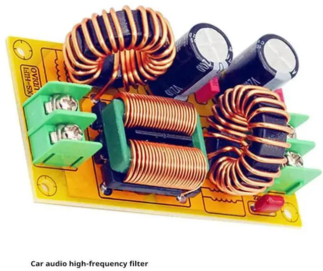 Main image of DC LC Filter EMI Filter EMC FCC for 12V 24V HiFi Power Amplifier High Frequency Power Filtering 10A