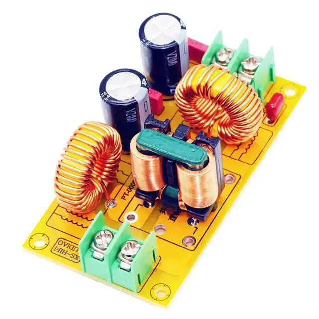 Alt view image 3 of 3 - DC LC Filter EMI Filter EMC FCC for 12V 24V HiFi Power Amplifier High Frequency Power Filtering 10A