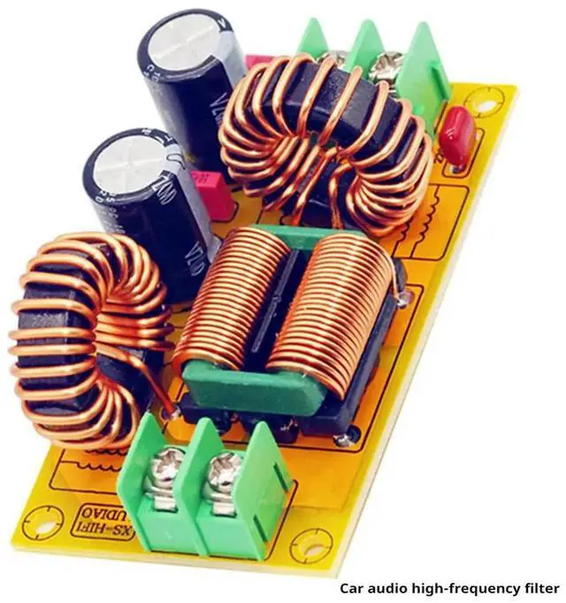 Alt view image 2 of 3 - DC LC Filter EMI Filter EMC FCC for 12V 24V HiFi Power Amplifier High Frequency Power Filtering 10A