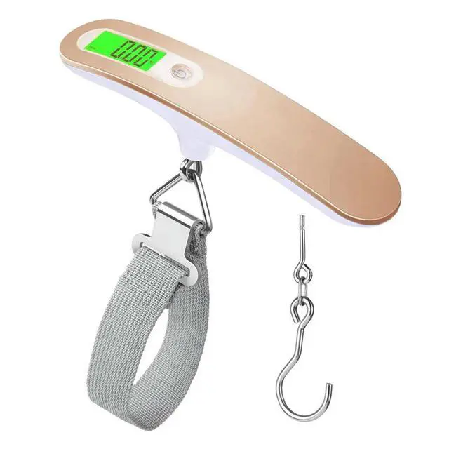 Alt view image 3 of 3 - Digital Luggage Scale Hand Luggage Electronic Scale Electronic Scale for Travelers Handheld Scale 110 Lbs B