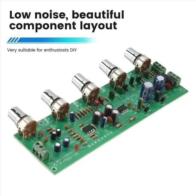 Alt view image 2 of 3 - 2.0 HIFI AN4558 Audio Preamplifier Bass Midrange Treble Balance Adjustable Audio Preamp Finished Board with Tone Control