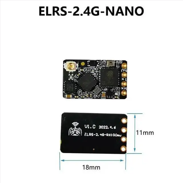 Main image of ELRS Nano 2.4G Receiver ExpressLRS Long Range Receiver for RC FPV Traversing Drones Parts