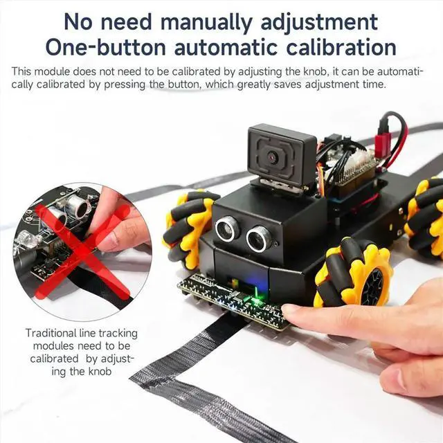 Main image of 1PCS 8 Channel High Precision Electronic Infrared Line Tracking Sensor Module Support Automatic Calibration B