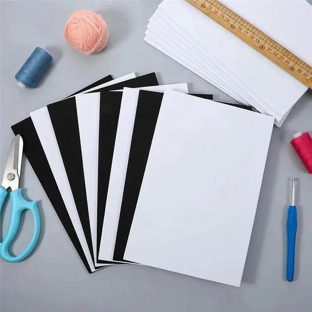 Alt view image 2 of 3 - 32Pcs 2MM Thick Embroidery Foams, 5.9x8.26 Inch EVA Foam Sheets, Embroidery Puffy Foams, 3D Embroiderys Craft Foam Paper