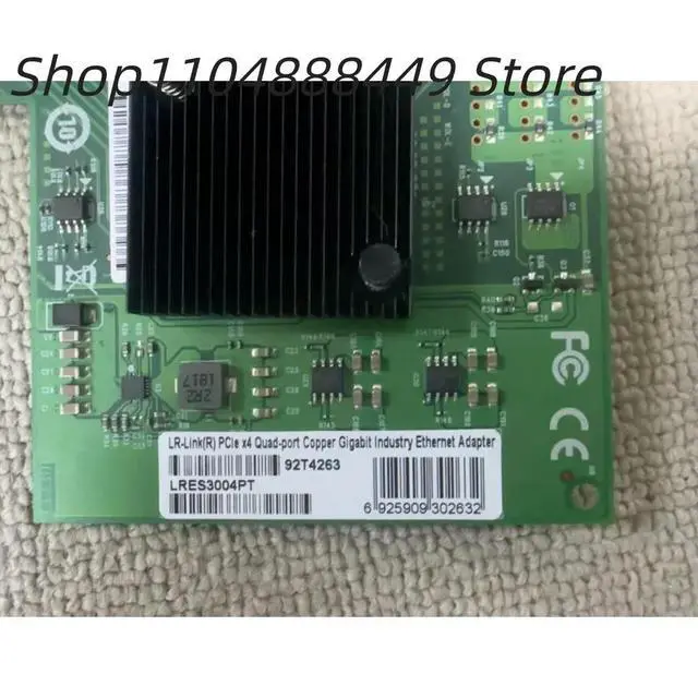 Alt view image 3 of 6 - Four-port network card LRES3004PT 92T4263