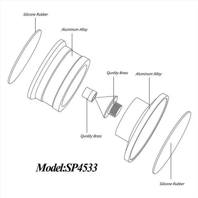 Main image of Speaker Isolation Spikes Speaker Base Pads with Non-Slip Base Pad Aluminium Anti-Vibration for Turntable Amplifier B