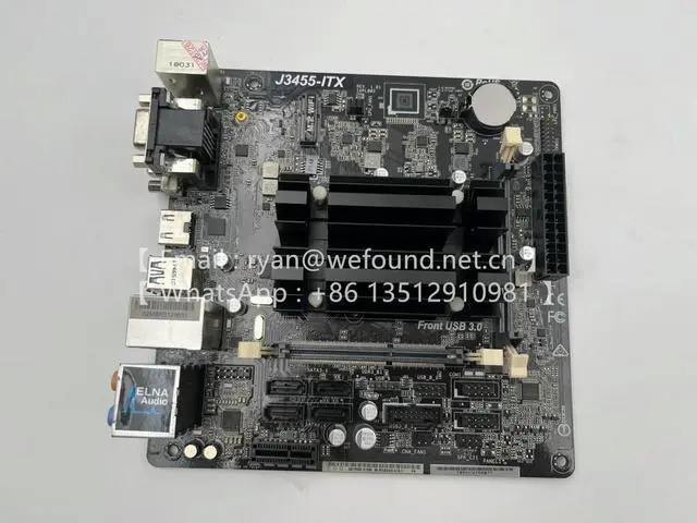 Main image of J3455-ITX for Super Alloy ITX Motherboard , Quad-Core Processor J3455 DDR3/DDR3L 1866 SO-DIMM