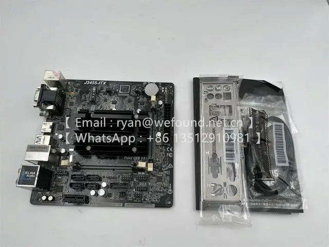 Alt view image 3 of 3 - J3455-ITX for Super Alloy ITX Motherboard , Quad-Core Processor J3455 DDR3/DDR3L 1866 SO-DIMM