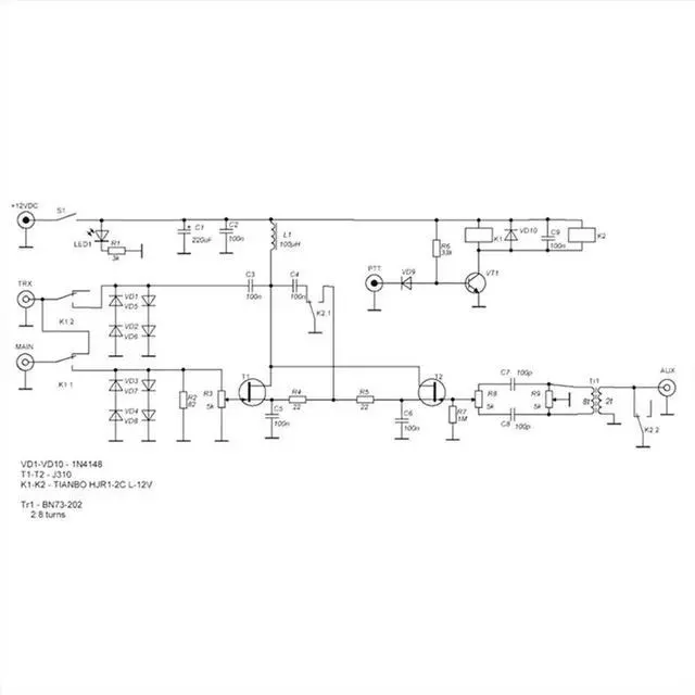 Alt view image 2 of 3 - QRM Canceller Eliminator X-Phase 1.8-30MHz HF Band PTT Control Finished Eliminator Board Built-In PTT Control