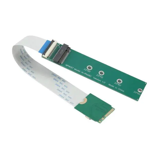 Alt view image 2 of 3 - Key A+E Interface to M.2 Key M Interface FPC Soft Bank SSD Connection Cable NVME Adapter Card NGFF