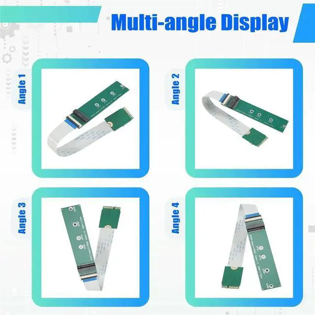 Main image of Key A+E Interface to M.2 Key M Interface FPC Soft Bank SSD Connection Cable NVME Adapter Card NGFF