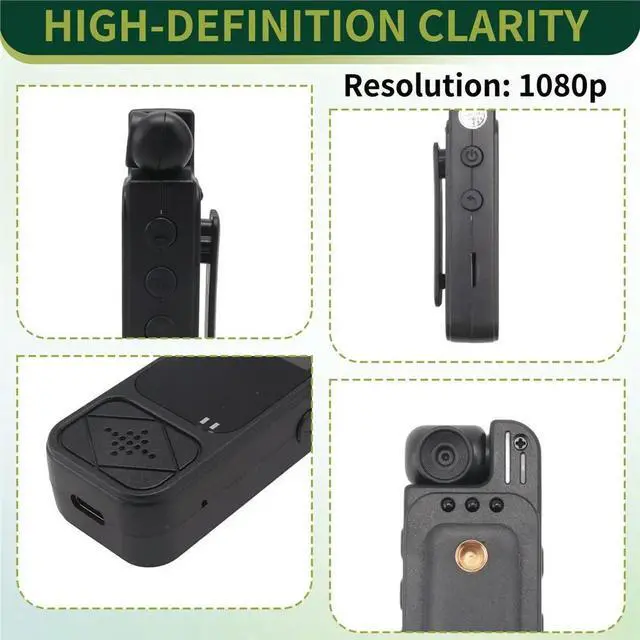 Main image of 1080P HD Mini Camera Digital Video Recorder Body Camera with Infrared Night Vision Compact Sports DV Camcorder