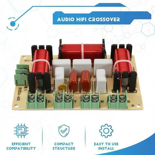 Main image of 200W 4 Way Crossover Audio Speaker Crossover Dual + Midrange + Treble Frequency Divider KTV Professional Crossover