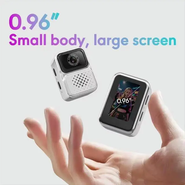 Alt view image 2 of 3 - 0.96 Inch Retro Mini Sports Camera with Screen Home Outdoor Thumb Cam Small Video Recorder for Kids Gift White