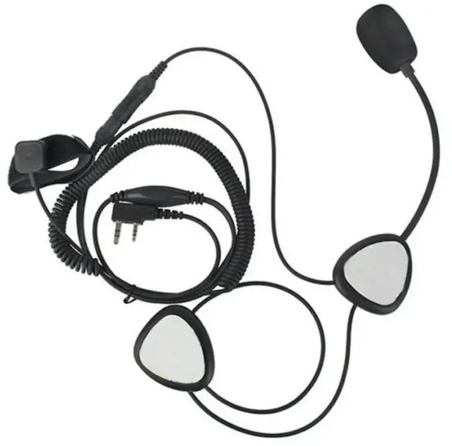 Main image of Helmet Headset Waterproof Motorbike Headset 2 Pin PTT Motorcycle Headphone for Baofeng Two-Way Radios