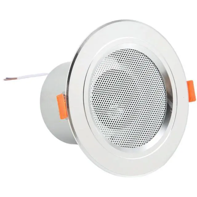 Alt view image 2 of 3 - 8Ohm 10W Bathroom Ceiling Speaker Background Music System Moisture-Proof Aluminum Can Fashion In-Ceiling Speaker
