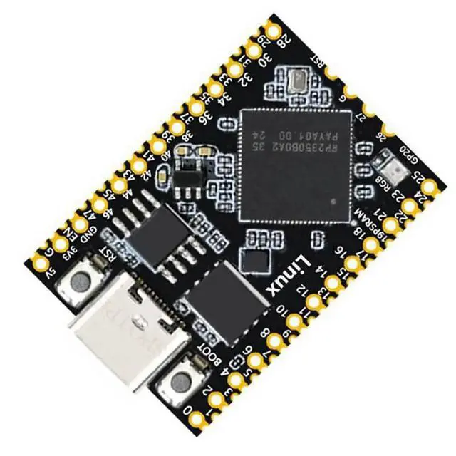 Alt view image 2 of 3 - For Raspberry Pi Pico 2 RP2350B Linux Mini Development Board with PSRAM-8MB Full 48 GPIOs Output for Linux