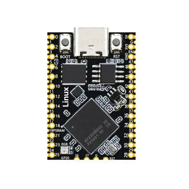 Alt view image 3 of 3 - For Raspberry Pi Pico 2 RP2350B Linux Mini Development Board with PSRAM-8MB Full 48 GPIOs Output for Linux