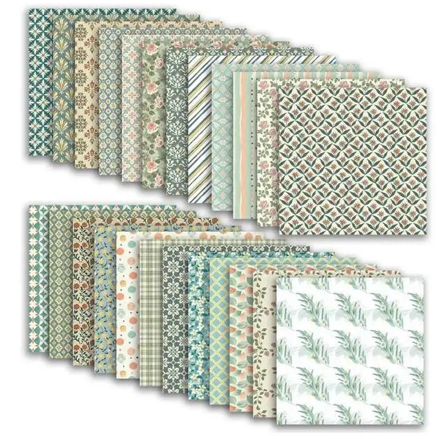 Alt view image 3 of 3 - Early Spring Scrapbook Paper, 24 Sheets 12"X12" Double-Sided Floral & Blossoms Botanical Designs