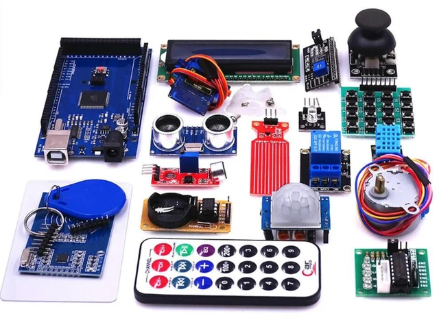 Alt view image 2 of 3 - MEGA2560 R3 Starter Kit Motor Servo RFID Ultrasonic Ranging Relay LCD For