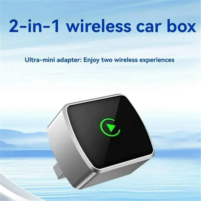 Alt view image 2 of 3 - 2 in 1 CarPlay Android Auto Box Wired to Dongle Stable BT Connect AUTO CarPlay Adapter Mini Box